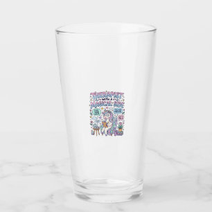 Verre Thérapeute Licorne avec un Cadeau Magique sur le C