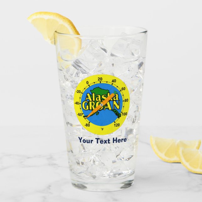 Verre Thermomètre de Groan en Alaska (Devant glace)