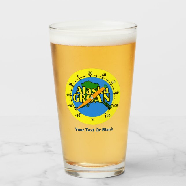 Verre Thermomètre de Groan en Alaska (Devant (rempli))