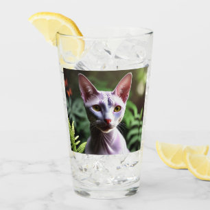 Verre "Thon le chat sans cheveux : élégant et soyeux"