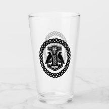 Thor's Hammer in Celtic Knot Cercle Glass