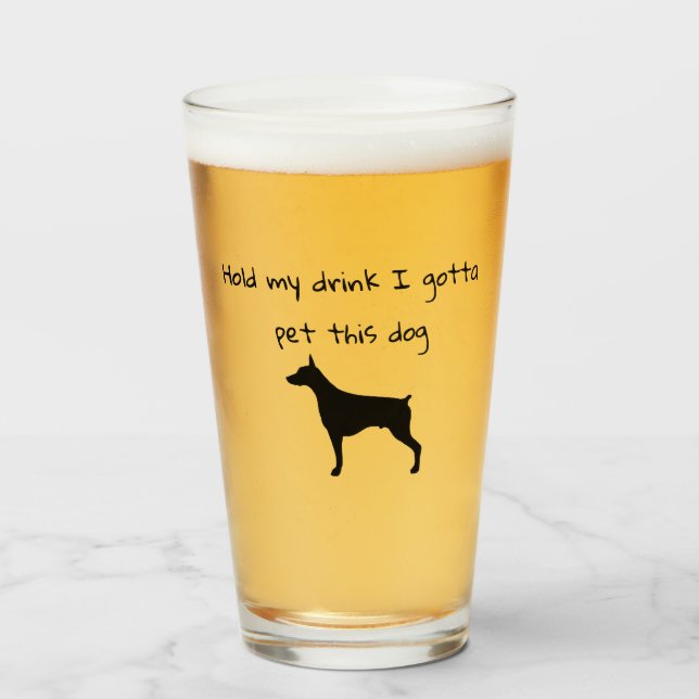 Verre Tiens Mon Boisson Je Dois Pet Ce Chien (Devant (rempli))
