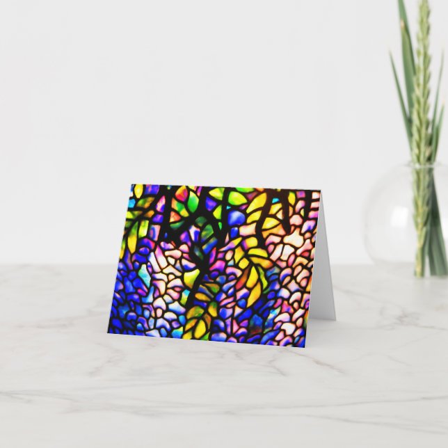 Verre-Tiffany Carte pour notes-Souillé 4 (Devant)