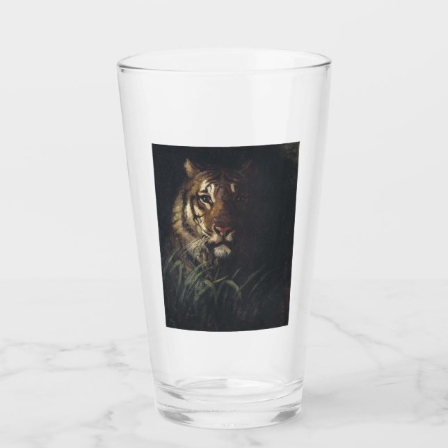 Verre Tiger's Head (par Abott Handerson Thayer) (Devant)