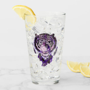 Verre Tigre d'aquarelle violet