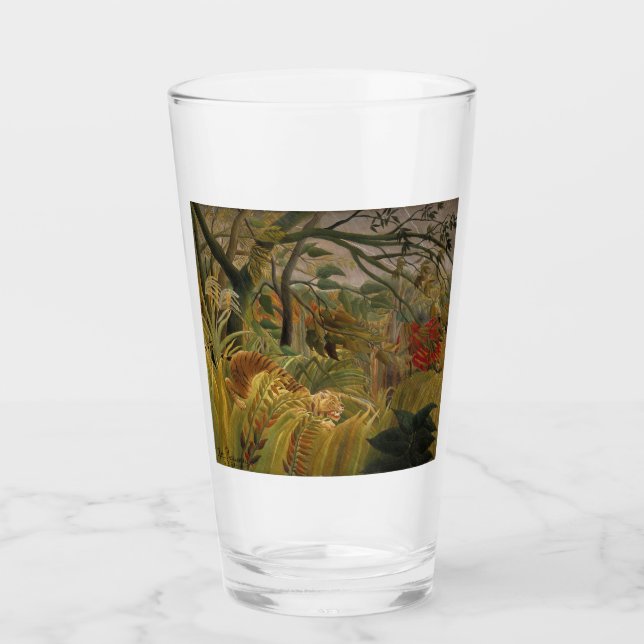 Verre Tigre surpris dans une tempête tropicale (Devant)