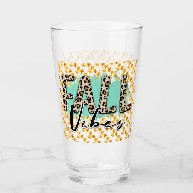 Verre Tigre violet tendance automne (Devant)