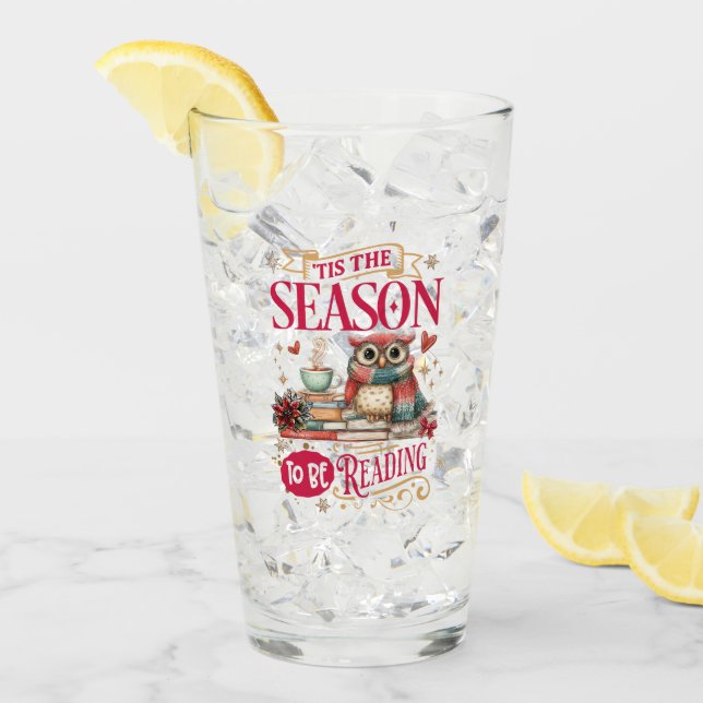 Verre 'Tis The Season to Be Reading  (Devant glace)