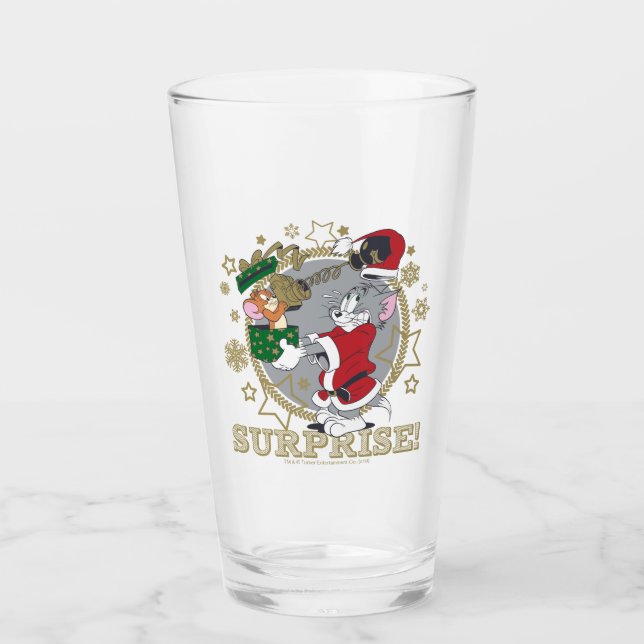 Verre Tom and Jerry Surprise Gift (Devant)