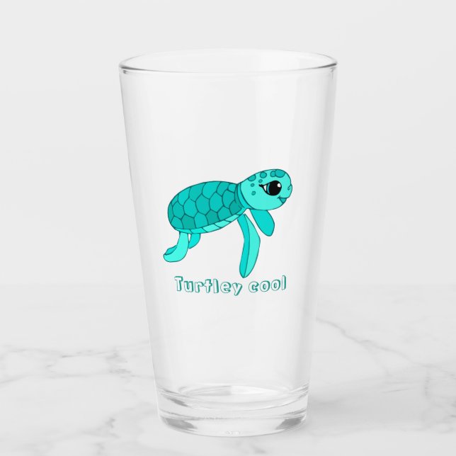 Verre Tortue de mer cool de Turtley (Devant)