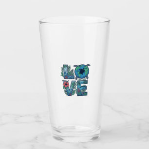 Verre Tortue de mer Terre Tropical Amour