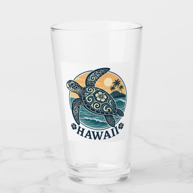 Verre Tortue d'Hawaii (Devant)