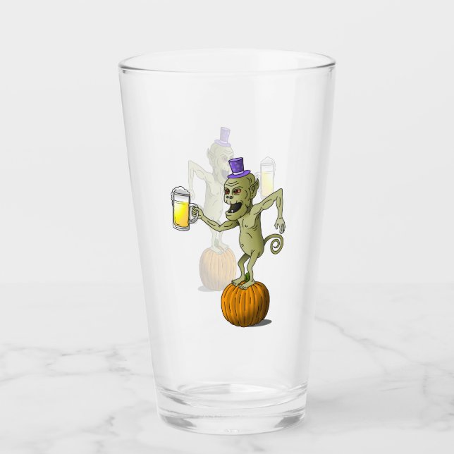 Verre Tostes de goules d'Halloween (Devant)