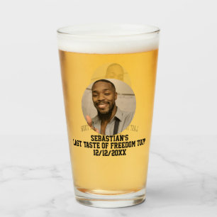 Verre Tour du dernier goût de liberté du marié  Enterrem