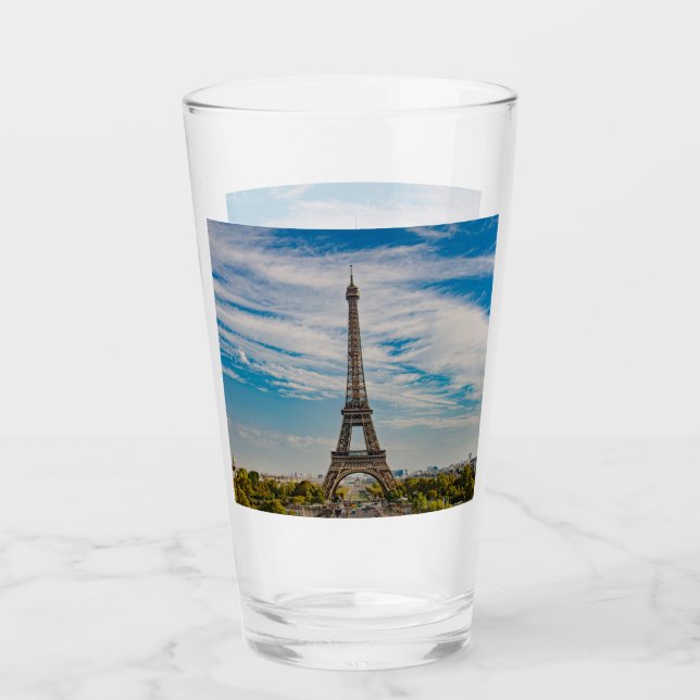 Verre Tour Eiffel à Paris (Devant)