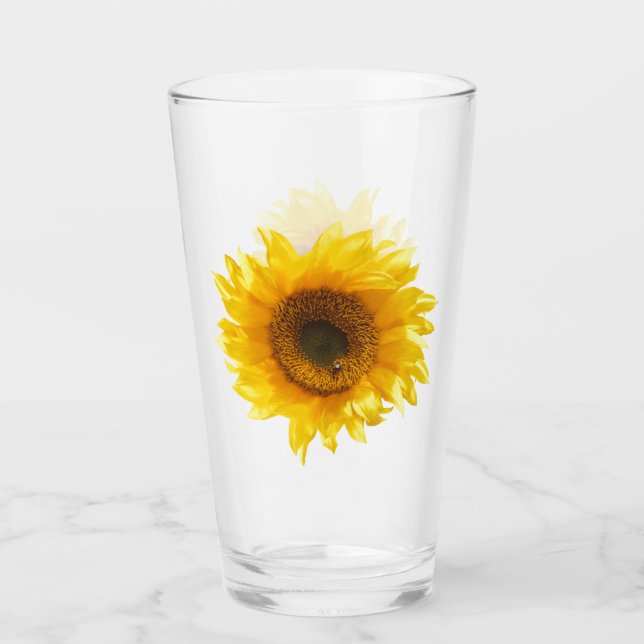 Verre tournesol jaune (Devant)