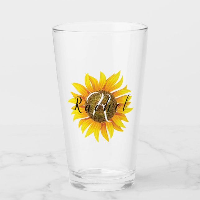 Verre Tournesol personnalisé  (Devant)