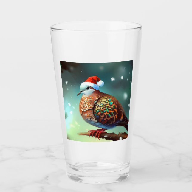 Verre Tourterelle de Noël Dove 3 (Devant)