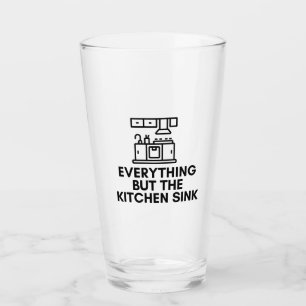 Verre Tout sauf le lavabo de la cuisine