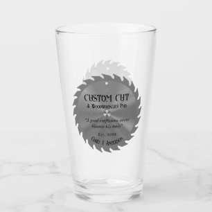 Verre Travailleur du bois Charpentier Lame de scie Pub B