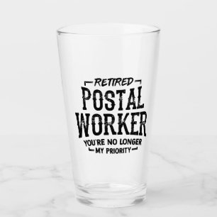Verre Travailleur postal à la retraite n'est plus une pr