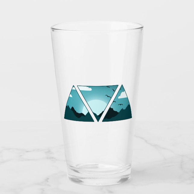 Verre Triangles de montagne (Devant)