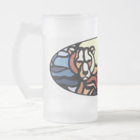Verre tribal d'ours de nations de tasse de bière
