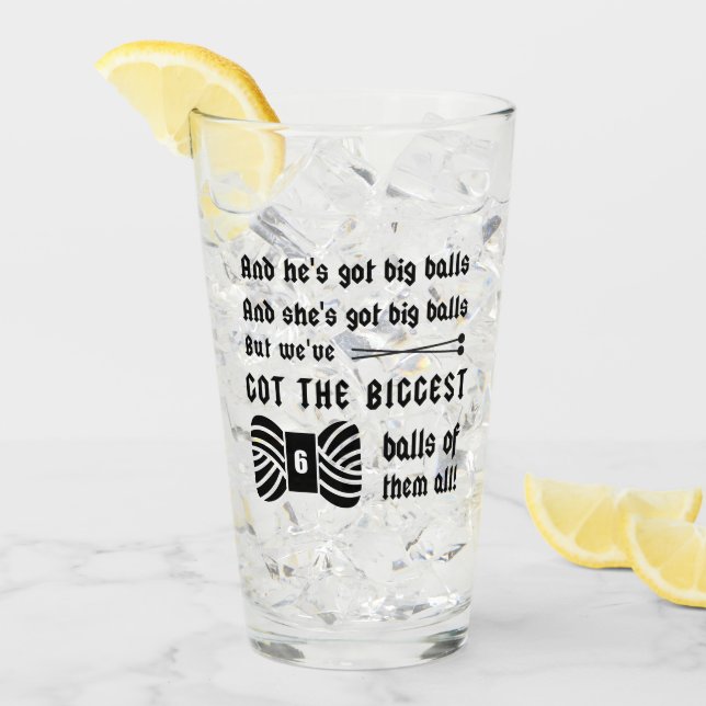 Verre Tricot ・ Big Balls of Yarn ・ Artisanat (Devant glace)