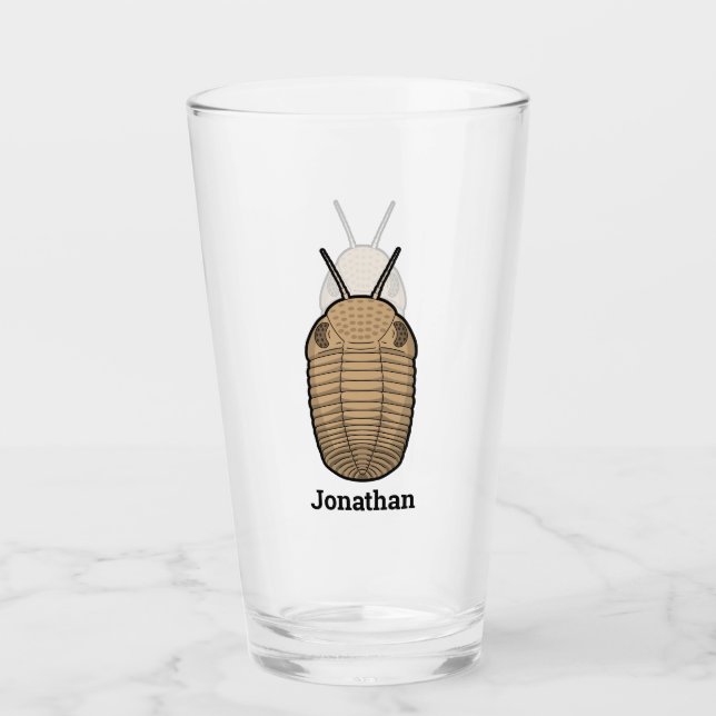Verre Trilobite préhistorique (Devant)