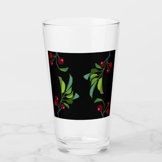 Verre Trois cerisiers (Devant)