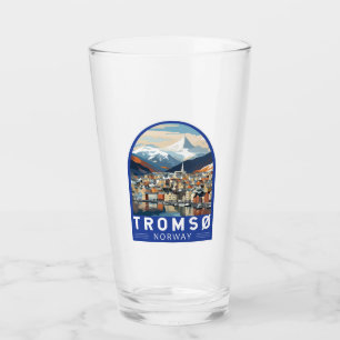 Verre Tromso Norvège Travel Art Vintage