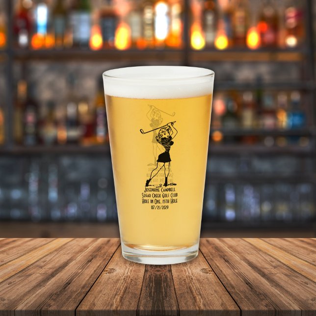 Verre Trou en un cadeau de fille style rétro personnalis (Créateur téléchargé)