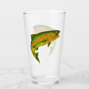 Verre Truite arc-en-ciel feuille Aspen 4