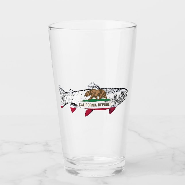 Verre Truite de Californie (Devant)