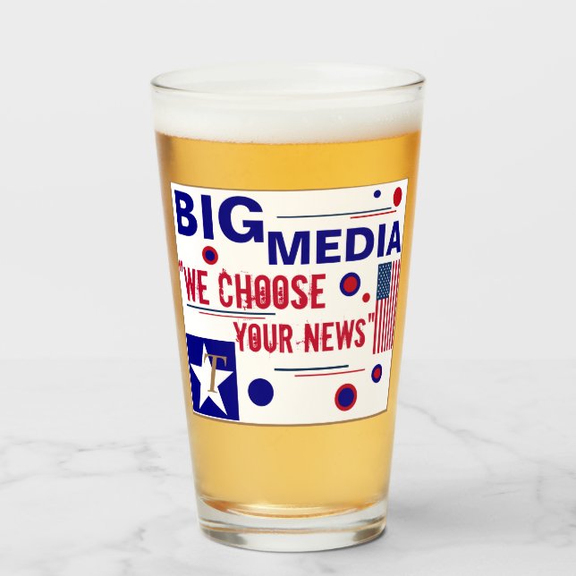 Verre Trump 2020 Tall Beer Tumbler Big Media (Devant (rempli))