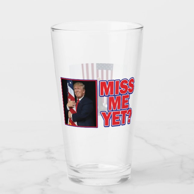 Verre Trump accablé le drapeau (Devant)