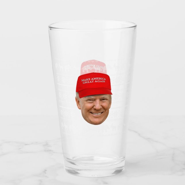 Verre TRUMP MAGA Noël (Devant)