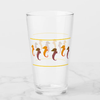 Verre Tumbler - Orange et Seahors Brown