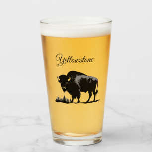 Verre Tumbler-Yellowstone Buffalo
