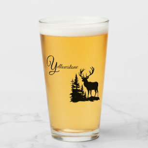 Verre Tumbler-Yellowstone Elk