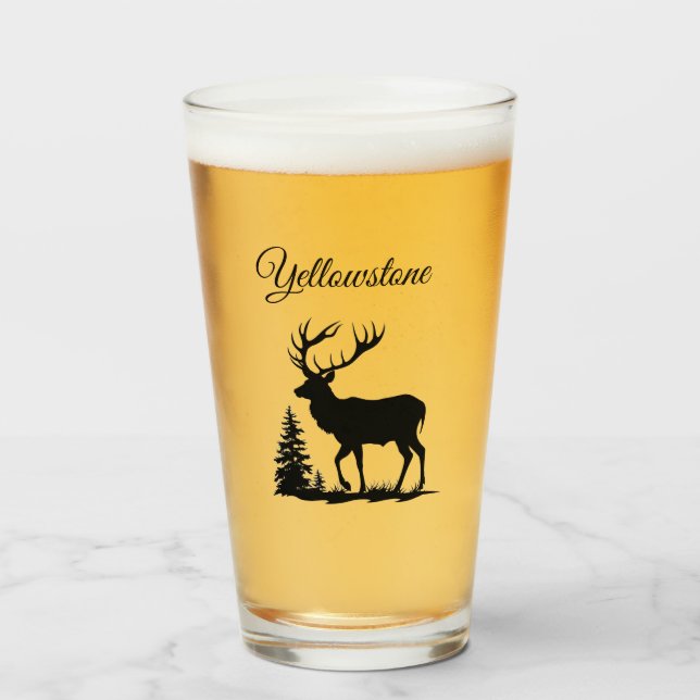 Verre Tumbler-Yellowstone Elk (Devant (rempli))