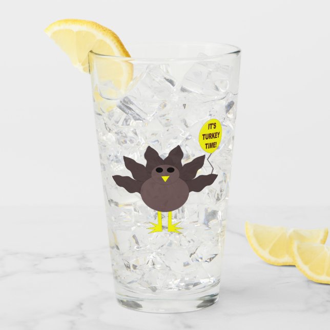 Verre Turquie, heure Thanksgiving (Devant glace)
