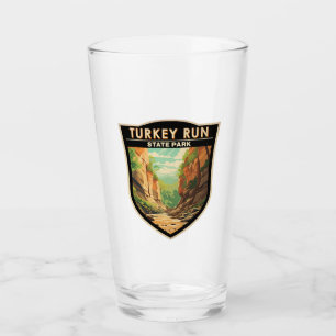 Verre Turquie Run State Park Indiana Travel Art Vintage