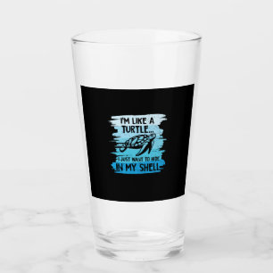 Verre Turtle Lover   Je Suis Comme Une Tortue