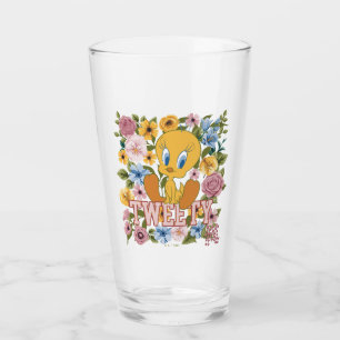 Verre TWEETY™ Broderie Florale Graphique