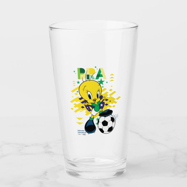 Verre TWEETY™ Team Brazil Soccer Graphic (Devant)