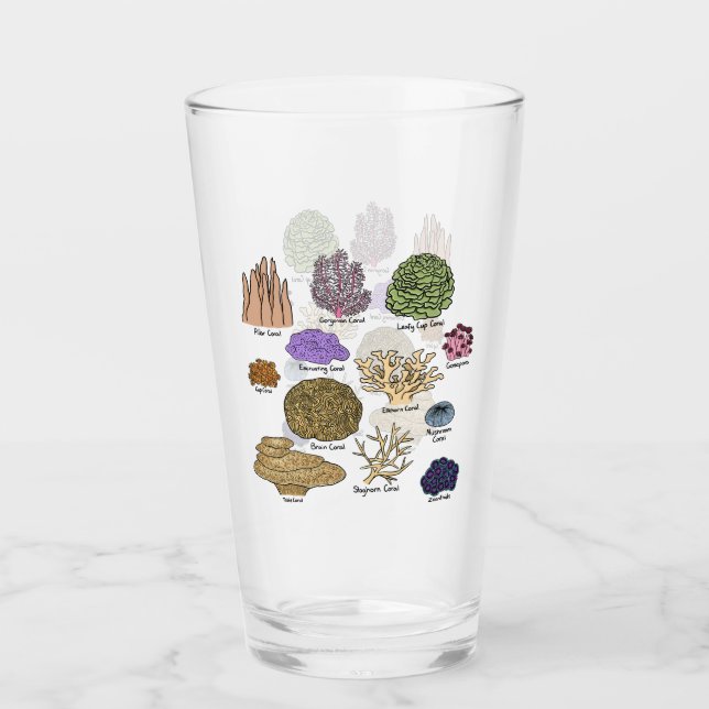 Verre Types De Corail (Devant)