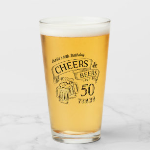 Verre Typographie Bravo Et Bières N'Importe Quel Âge Ann