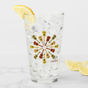 Verre UKULELE nom personnalisé