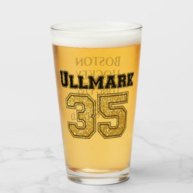 Verre Ullmark de hockey de Boston 35 (Devant (rempli))